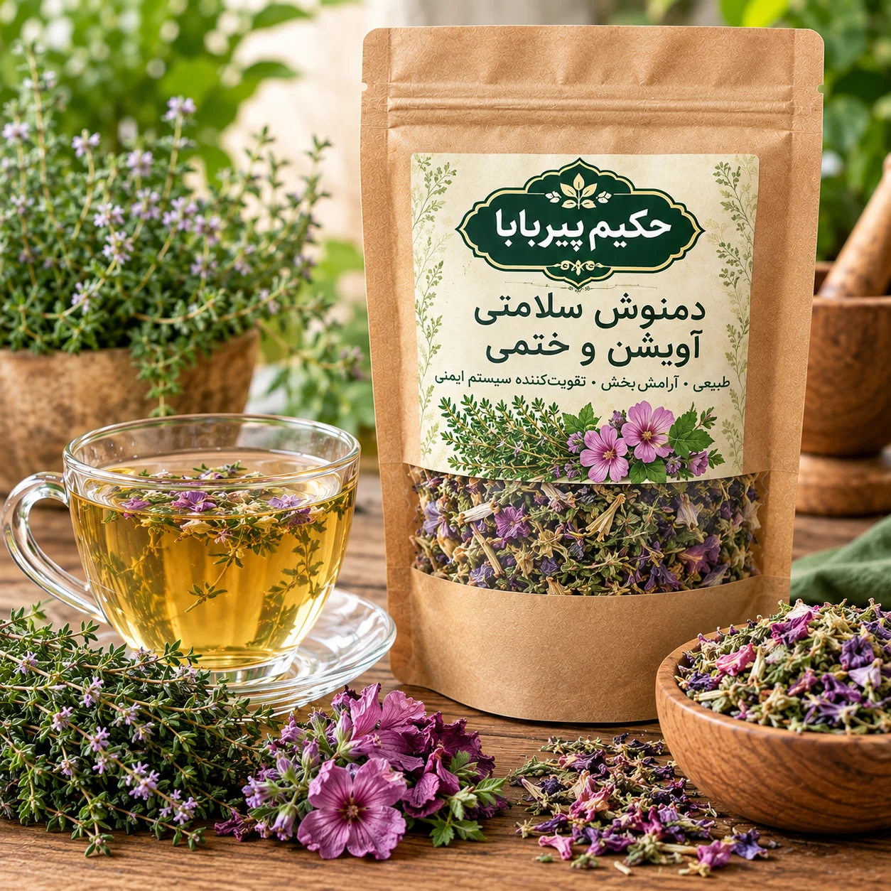 دمنوش سلامتی آویشن وختمی