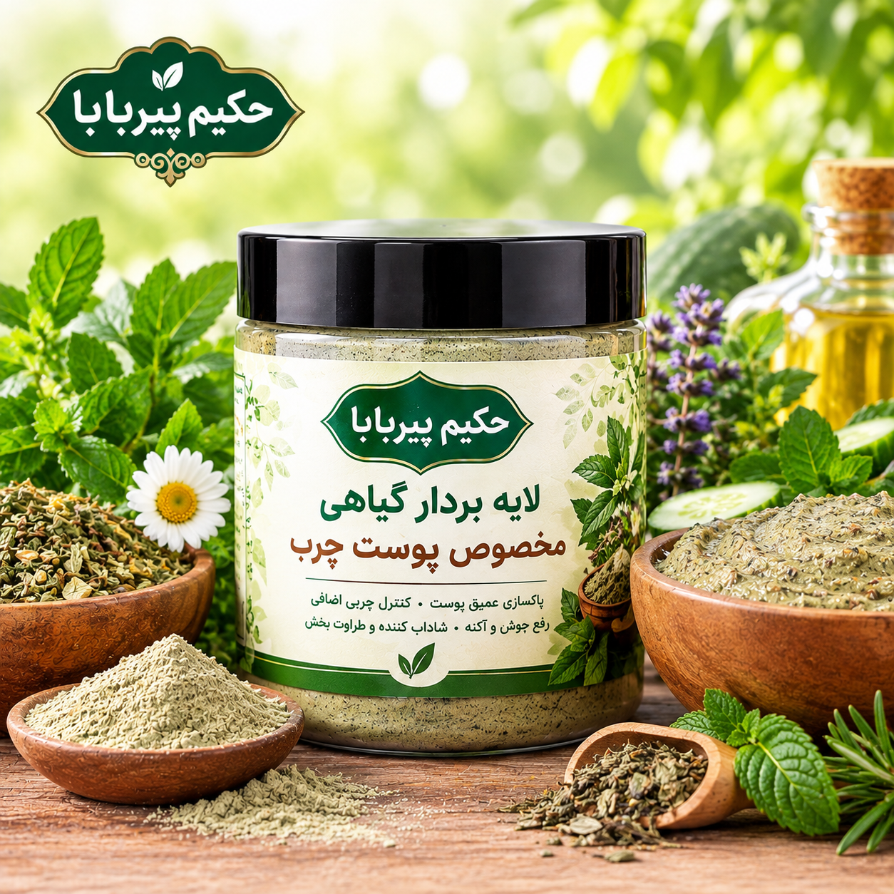 لایه بردارگیاهی مخصوص پوست چرب