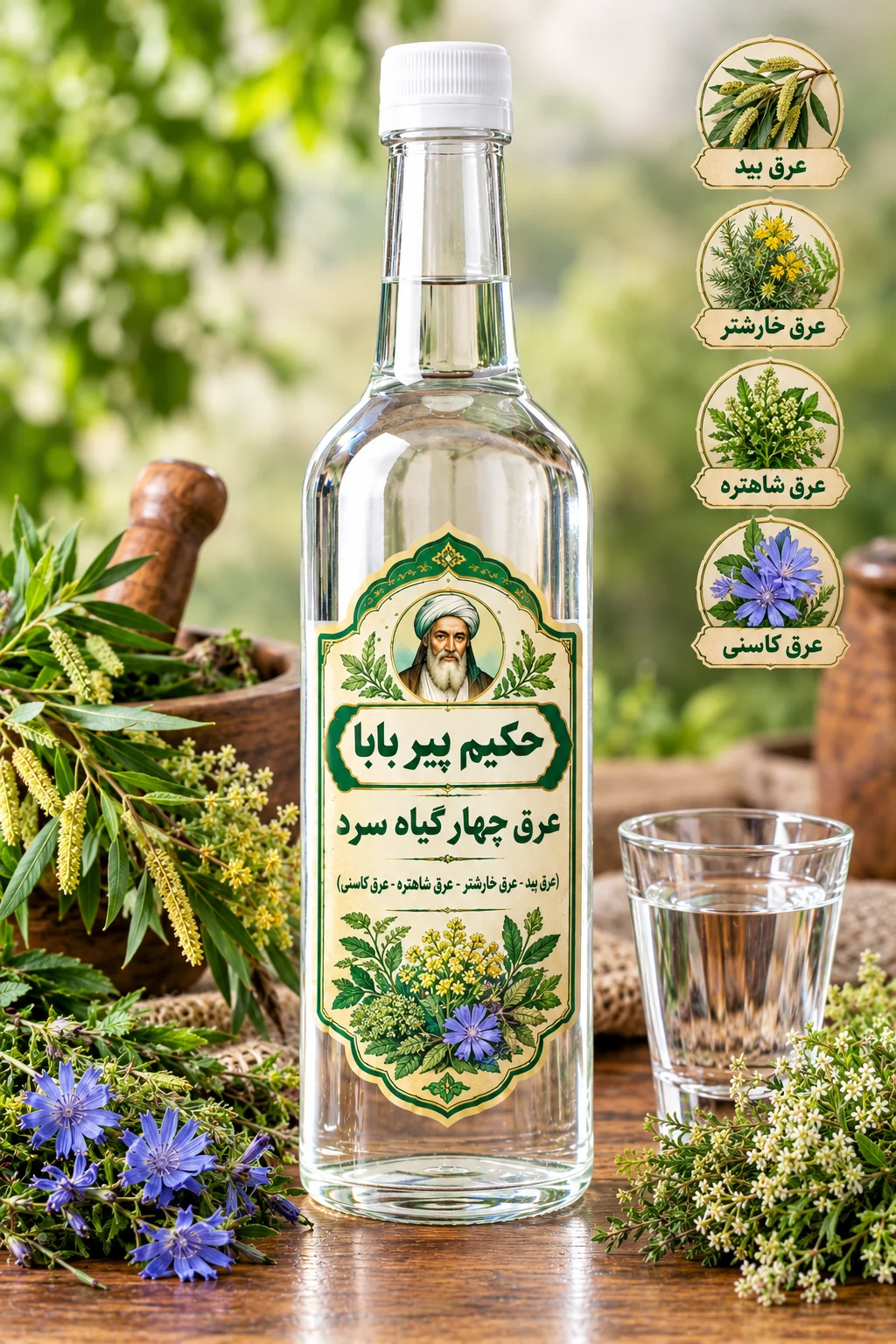 عرق چهارگیاه سرد
